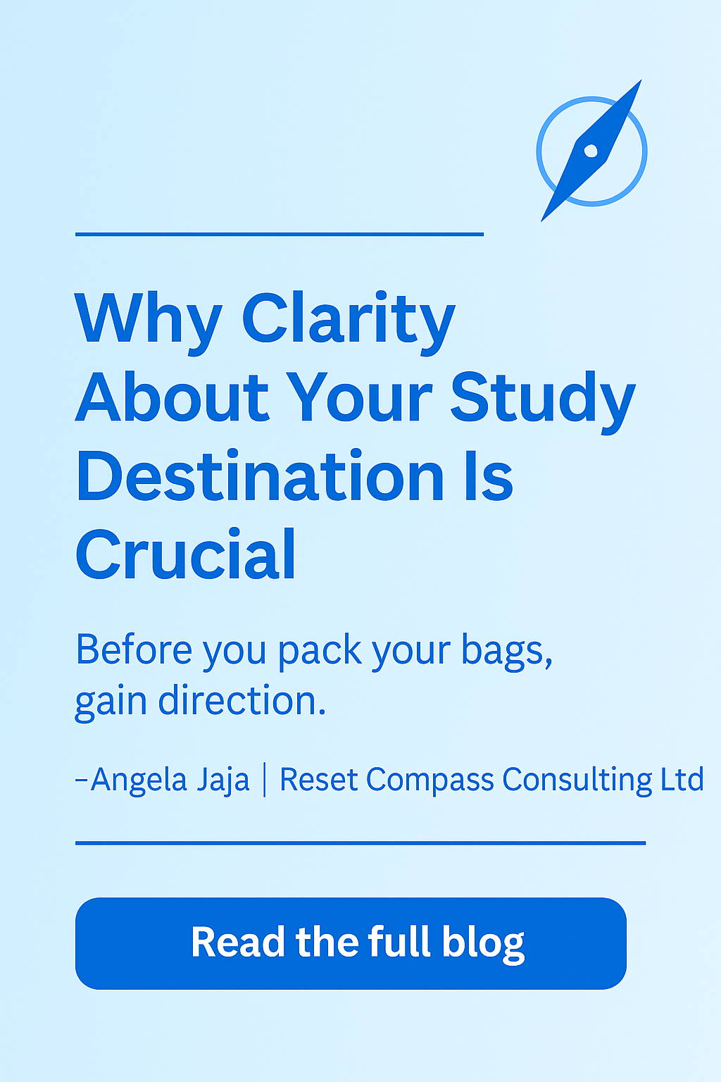 🌍 Why Clarity About Your Study Destination Is Non-Negotiable
