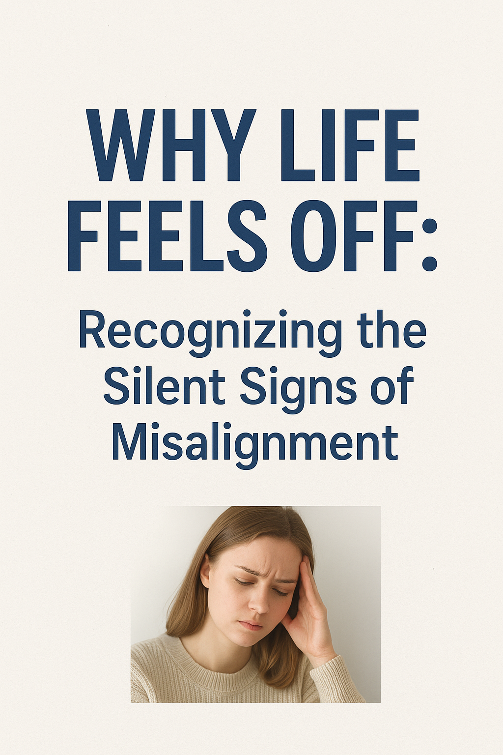 “Why Life Feels Off: Recognizing the Silent Signs of Misalignment”